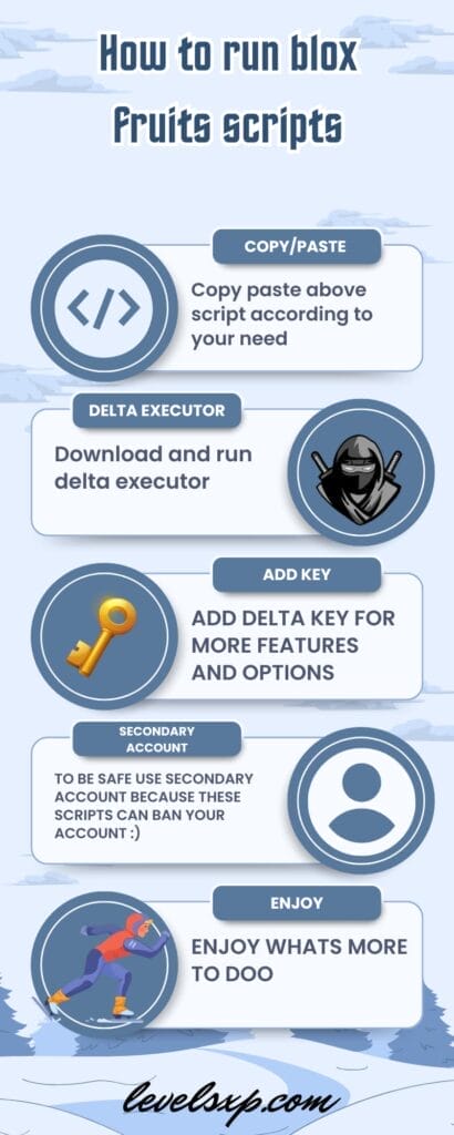 How to run blox fruits scripts- infographics